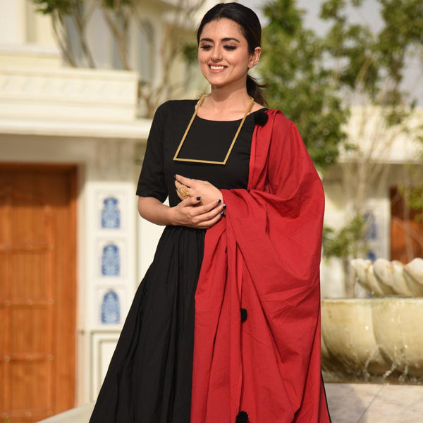 Black Tassels Suit Set