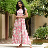 Dry Leaf Print Dress