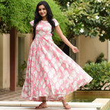 Dry Leaf Print Dress