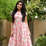 Dry Leaf Print Dress