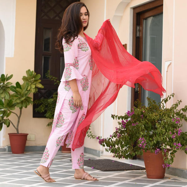 Fulki Pink Suit Set