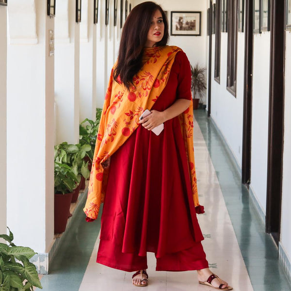 Maroon Suit Set