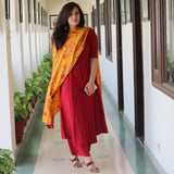 Maroon Suit Set