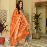 Orange Grey Suit Set