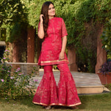 Pink Kota Sharara Set