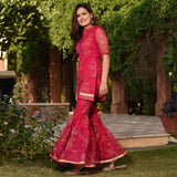 Pink Kota Sharara Set