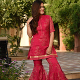 Pink Kota Sharara Set