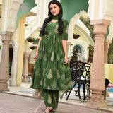 Dark Green Suit Set