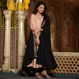 Peachish Black Suit Set