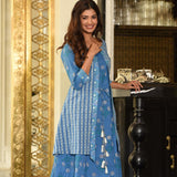 Blue Overlay Dress