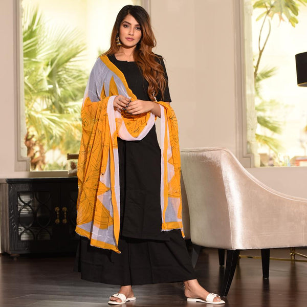 Hand Painted Dupatta Suit