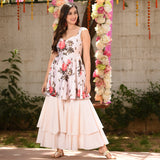 Evening White Kurta Set