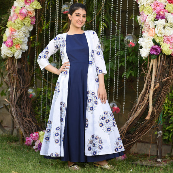 Midnight Navy Cotton Dress
