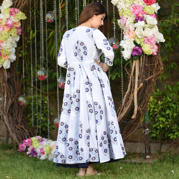 Midnight Navy Cotton Dress