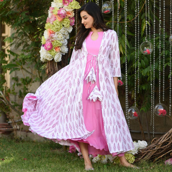 Newborn Pink Cotton Dress