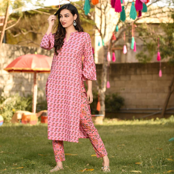 Autumn Pink Kurta Set