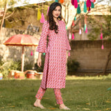 Autumn Pink Kurta Set