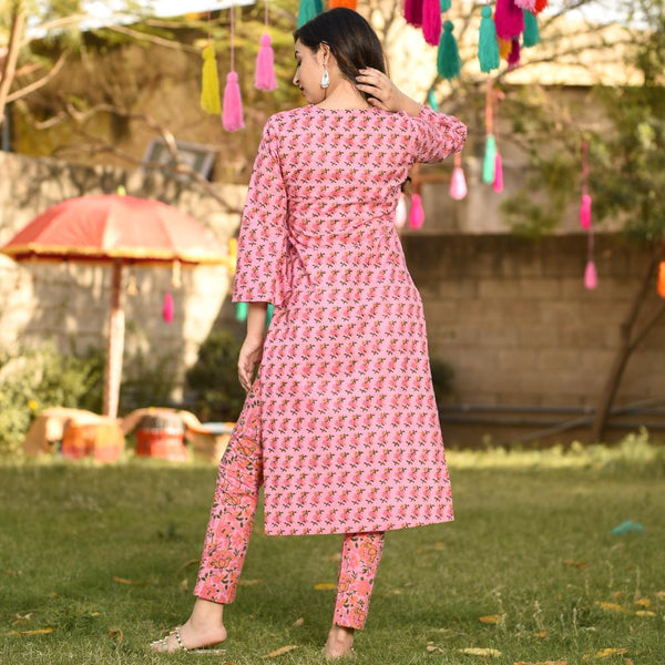 Autumn Pink Kurta Set