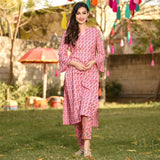 Autumn Pink Kurta Set