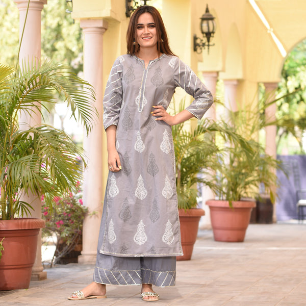 Gentlen Grey Cotton Set