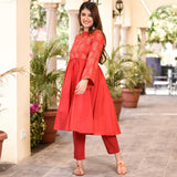 Claret Rose Kurta Set