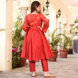 Claret Rose Kurta Set