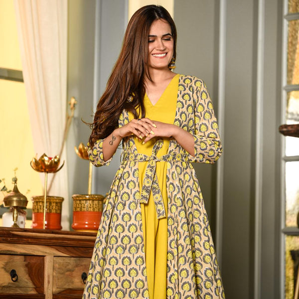 Citron Cape Cotton Dress