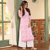 Marshmallow Cotton Kurta Set