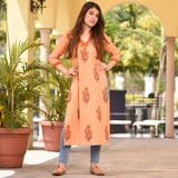 Melon Butta Cotton Kurta