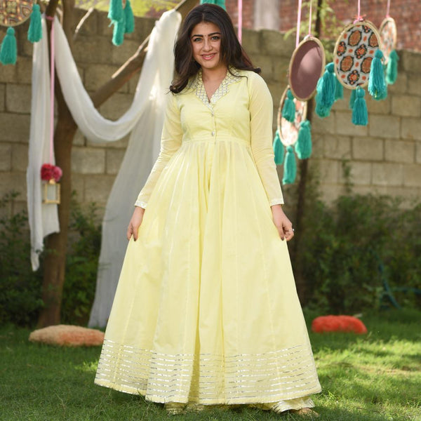 Cream Yellow Kurta Set