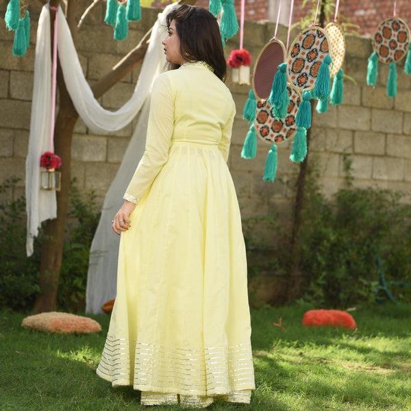 Cream Yellow Kurta Set