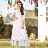 Frosty Pink Kurta Set