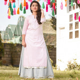 Frosty Pink Kurta Set