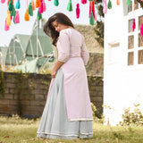 Frosty Pink Kurta Set
