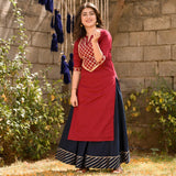 Jester Red Kurta Set