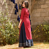 Jester Red Kurta Set