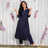 Blue Chic Chikan Set