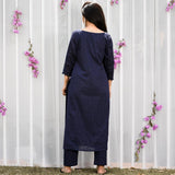 Blue Chic Chikan Set