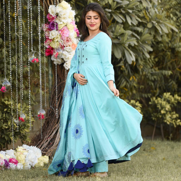 Light Cerulean Suit Set