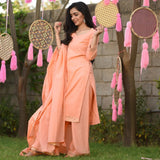 Apricot Cotton Suit Set