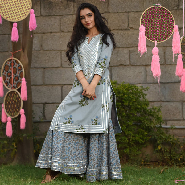Grey Bells Cotton Set