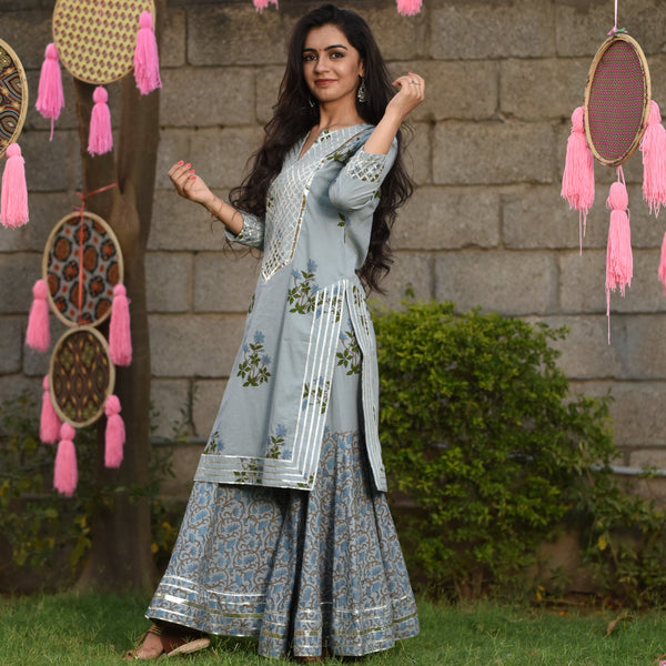 Grey Bells Cotton Set