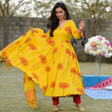Yellow Palm Suit Set