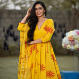 Yellow Palm Suit Set