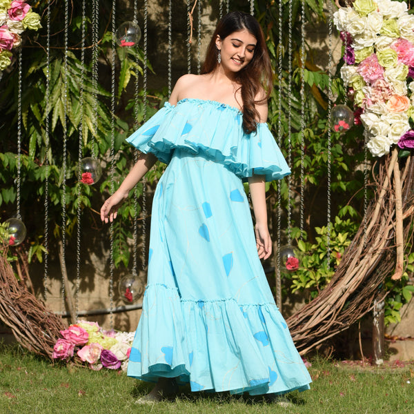 Jamaican Aqua Cotton Dress