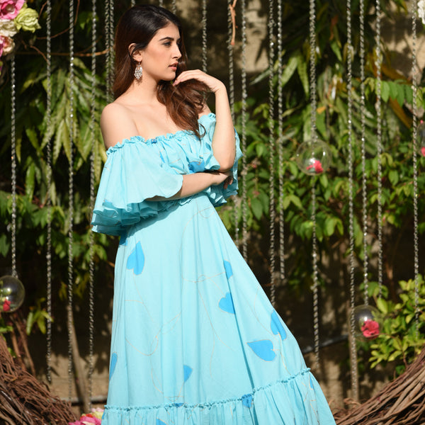 Jamaican Aqua Cotton Dress