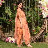 Peachy Cotton Suit Set