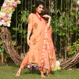 Peachy Cotton Suit Set