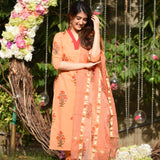 Peachy Cotton Suit Set