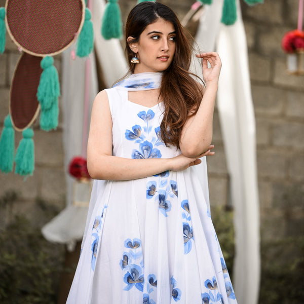 Icy Blue Handpainted Set